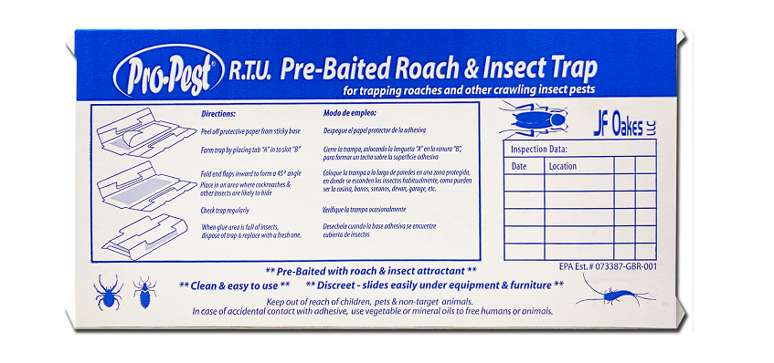 Pro-Pest R.T.U. Roach & Crawling Insect Traps (100/box)