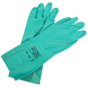 Green Nitrile Gloves 37-155 Size 11, 13" Long, 15mil Thick