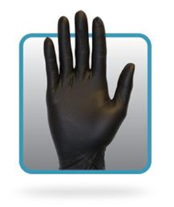 5 Mil Black Powder Free Nitrile Gloves